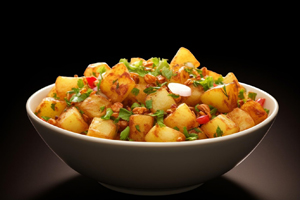 CHICKEN OR ALOO CHAAT